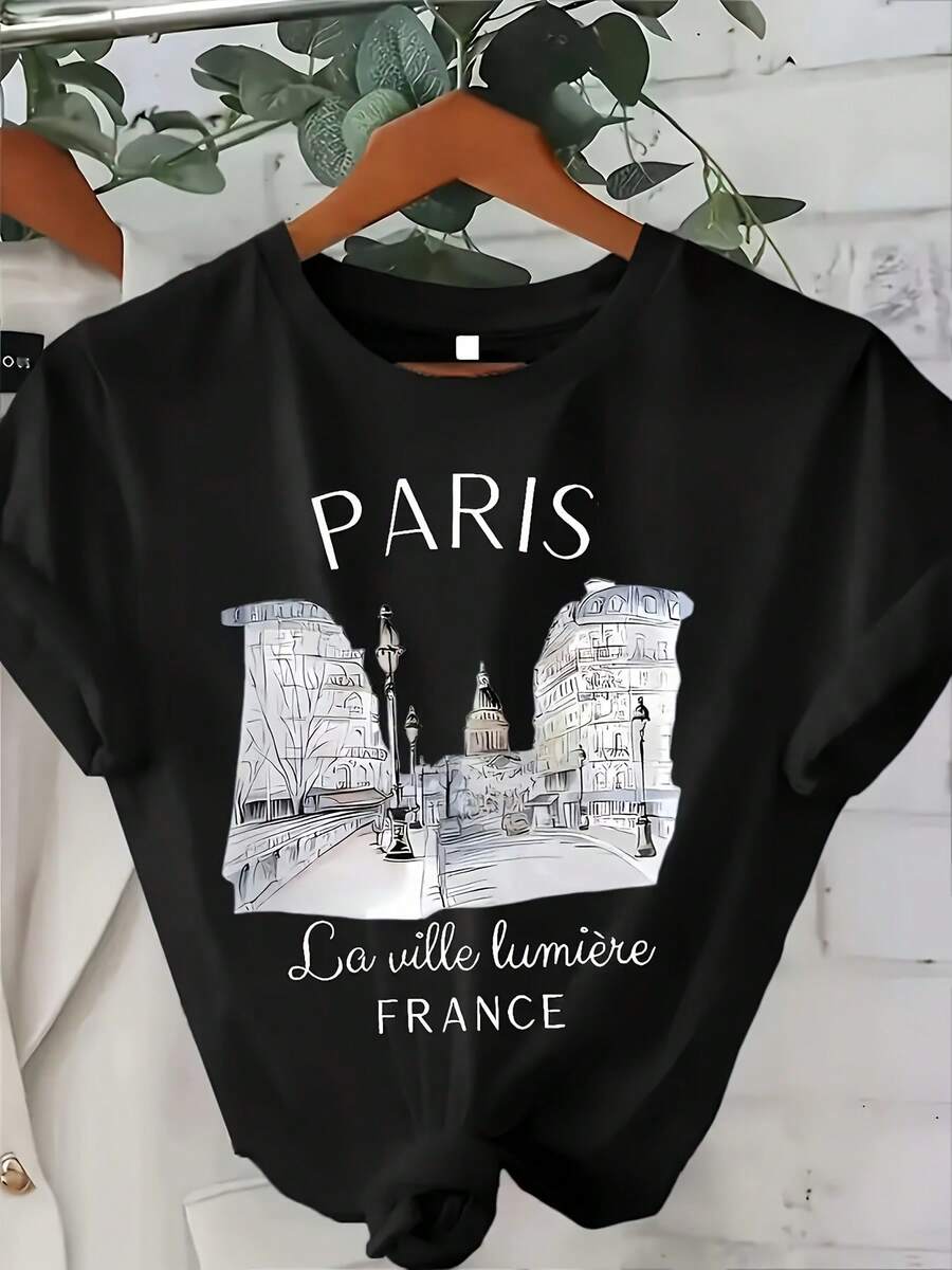Women T-Shirts - Black - View 1