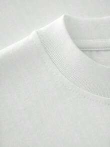 Casual T-Shirt. New Women's Short-Sleeved T-Shirt For Autumn/Winter, With A Round Neck, Ideal As A Basic Garment. With A Relaxed Fit And Modern Print, Made Of High-Quality Pure Cotton, It Offers Comfort And A Pleasant Feel For Everyday Wear. 100% Cotton. Durable Blouses. Pretty 100% Cotton - 白色的 - 查看 5