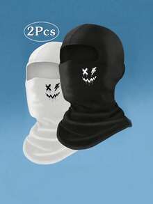 1/2 chiếc mũ trùm đầu Balaclava unisex, khẩu trang thể thao thoáng khí in họa tiết đa năng, mũ len thấm hút mồ hôi đa chức năng cho hoạt động ngoài trời, đi bộ đường dài và đạp xe. - Nhiều màu - Xem 15