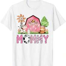 Matching Family Camia For Children With Farm Animal Print In Pink For Birthday 001 Breathable And Comfortable - White 3 - View 7