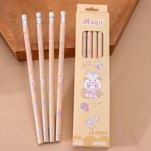 Bút chì 2B, bút chì viết bàn hình hoạt hình dễ thương, mềm mại, thích hợp cho trường học, văn phòng phẩm, nhật ký, ghi chú. - Tròn - Xem 8