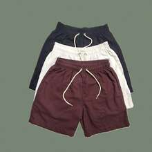 Men's Linen Shorts Set With 3 Pieces - Café integral - Ver 1
