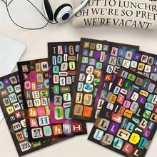 Bộ sticker chữ cái và ký hiệu hơn 1600 miếng, 30 trang: 26 tờ chữ cái A-Z (chữ hoa và chữ thường), 4 tờ số và ký hiệu, kèm nhíp, thích hợp dùng cho sổ tay, album ảnh, laptop và hộp quà. - Người ngoài hành tinh - Xem 2