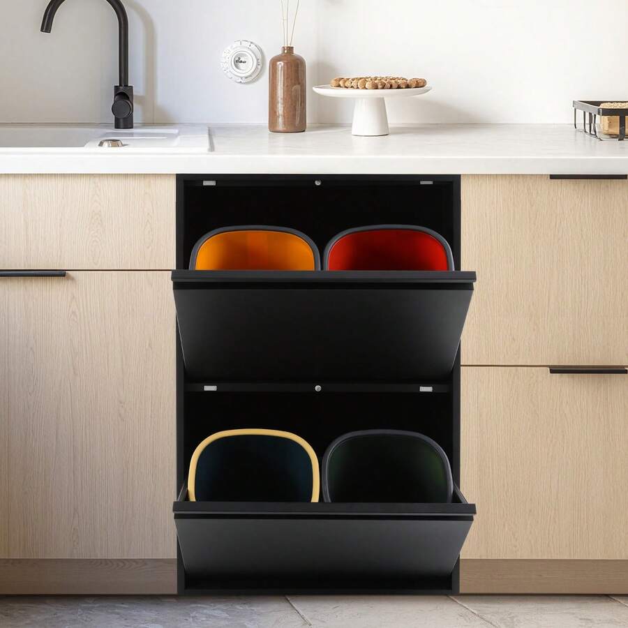 Trash Cans - Black - View 1