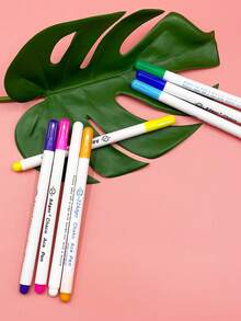 2pcs/Pack Air-Erasable Sewing Marking Pens, 7 Colors Available, Made With Fabric-Specific Fading Ink. Markings Naturally Fade Over Time After Positioning, Leaving No Residue. Suitable For Sewing Pattern Making, Embroidery Positioning, Quilting Line Drawing And Handmade DIY - Air-disappearing Pen - View 4