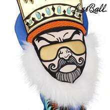 WUDAY King Shaped Golf Club Head Cover, Made Of Synthetic Material With Crown And Beard, Suitable For Golf Clubs, Blue Color - Multicolor - View 5