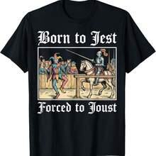 Born To Jest Forced To Joust T-Shirt - Black - View 1