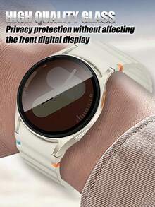 3片装钢化玻璃屏幕保护膜，兼容Watch6 Classic 47mm/43mm、Watch7 44mm/47mm Ultra、Watch4 Classic 46mm/42mm、Watch7 40mm/FE、Watch Active 2 40mm/44mm、Watch3 41mm/45mm、Watch6 44mm/40mm、Watch5 Pro 45mm/44mm/40mm、Watch4 44mm/40mm。 - 黑色 - 查看 7