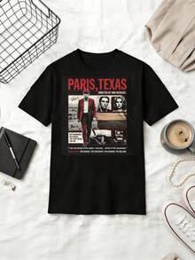 1984 Film T-Shirt  Wim Wenders Arthouse Cinema Graphic Tee - Black - View 1