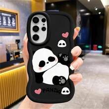 可爱熊猫卡通手机壳，柔软保护套，适用于小米9C 9T 10 10A 10C 12 12C 13 13C 14C A1+ A2+ Poco X3 NFC X3 X5 Pro 5G - 白色 - 查看 5