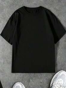 Coolqubz Camiseta de Manga Corta con Cuello Redondo Casual y a la Moda para Adolescentes - Blanco - Ver 6