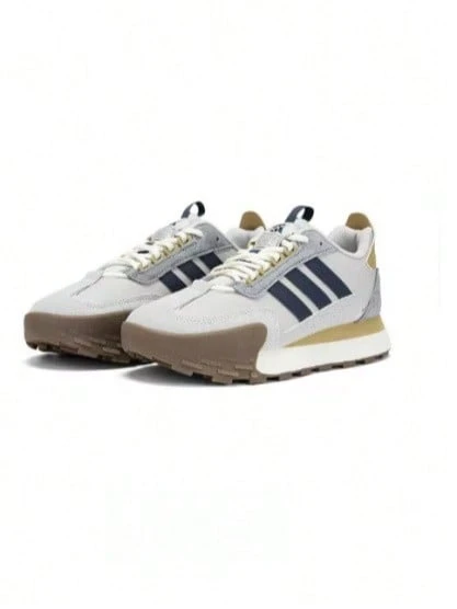 Adidas Giày chạy bộ đế dày giảm sốc FUTRO mới dành cho nam và nữ - Xám/Xanh lam/Vàng - Xem 1