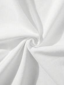 1 camiseta negra de mujer con estampado de labios azules y cadena de diamantes, cuello redondo casual, mangas cortas, tela ligeramente elástica, adecuada para el verano, 100% algodón. - Blanco - Ver 4