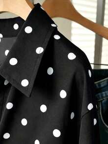 Camisa casual de mujer con estampado de lunares - Multicolor - Ver 5