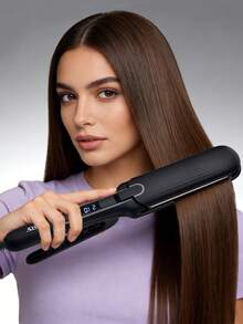 CRASTS 2-In-1 Hair Straightener, Multi-Function Styling Tool For Straight & Curly Hairstyles, One-Button Switch, Fast Heating - View 8