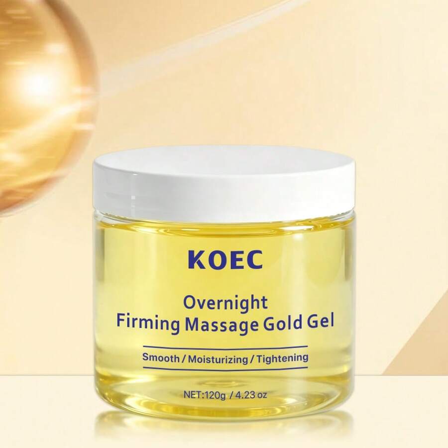 KOEC 夜间紧致按摩黄金凝胶，热汗塑形霜 | 保湿紧致，抚平腹部、大腿、臀部、手臂松弛肌肤 - 凝膠 - 查看 1
