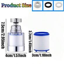 10pcs Faucet Filter Kits, Including 1 Filtered Faucet, 5 Filter Cartridges, And 4 Accessories; Equipped With A Splash-Proof Universal Faucet Adapter, This System Is Specifically Designed For Household Water Filtration And Features Replaceable Filter Cartridges Compatible With A Wide Range Of Faucet Types. - View 3