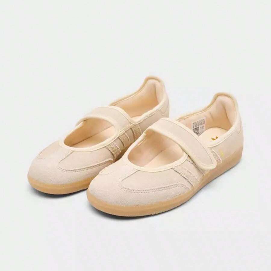 Adidas Samba Jane White Black Gum Women's JR1402 | Retro Heritage Style, Timeless Silhouette - 杏色 - 查看 1