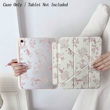 1個粉色花卉蝴蝶結雙面平板保護殼，適用於 IPad Pro 11"/10.9" 第10代 2022、Air 13" (M3 2025)、Air 11" (M3 2025)、11" (A16 2025)、Galaxy Tab S10+/S9/A9、Galaxy A9/S9/S7/S18+、Matepad - 彩色 - 查看 3