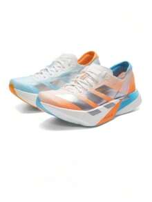 Adidas Giày thể thao ADIZERO ADIOS PRO 4, giày chạy bộ tập luyện unisex. - Cam/Xanh dương/Bạc - Xem 1