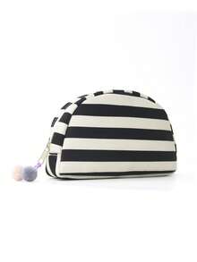Colorful Striped Cosmetic Bag, Large Capacity Portable Makeup Organizer Bag For Women, Daily, Travel, Gym, Business Trip, Toiletry Storage - Multicolor - View 11