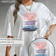 Camiseta Unisex de Cuello Redondo, Nueva Colección 2026, de Algodón, Popular, de Manga Corta, Estampada, Estilo Coreano, Corte Holgado, Informal de Verano - Blanco - Ver 3