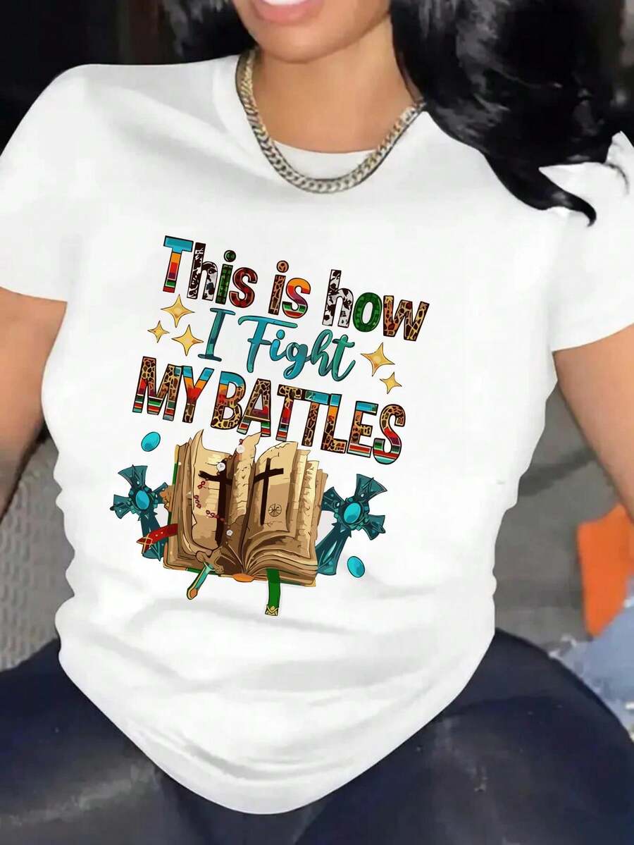Dam-T-shirts - Vitt - Visa 1