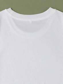 Solt Traceable Cotton Women's Pure Cotton Short Sleeve T-Shirt With Western Desert Cactus Print, Crew Neck, Style T30 With Personality Design. - 白色 - 查看 4