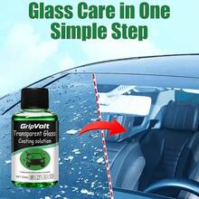 Líquido concentrado para vidrios de coche, Líquido limpiaparabrisas resistente al agua, Mantiene el vidrio suave, resistente a la lluvia y antivaho, sin rayas, restaura rápidamente la claridad del vidrio - Verde 03 - Ver 6