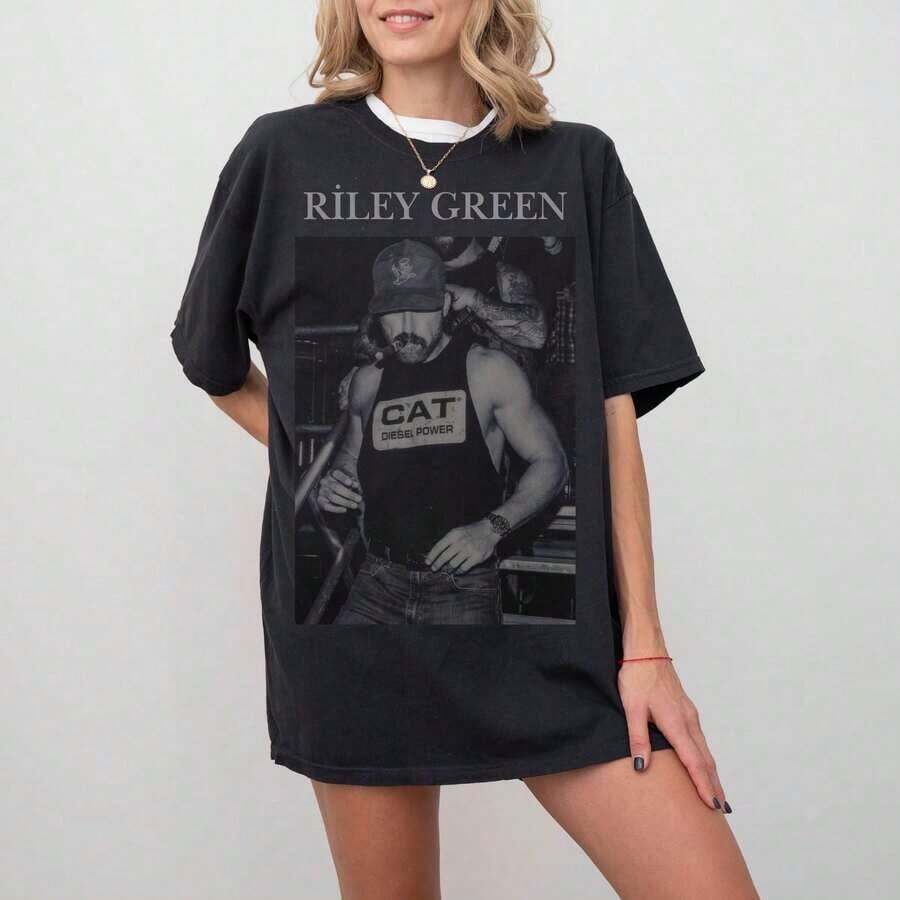 Retro Graphic T-Shirt Of The King Of Pop, Custom Print, Unisex, Vintage Urban Style, Loose Fit Cotton Short Sleeve Crew Neck T-Shirt, Blouses For Women. Casual Blouses For Ladies. - 黑色 10 - 查看 1