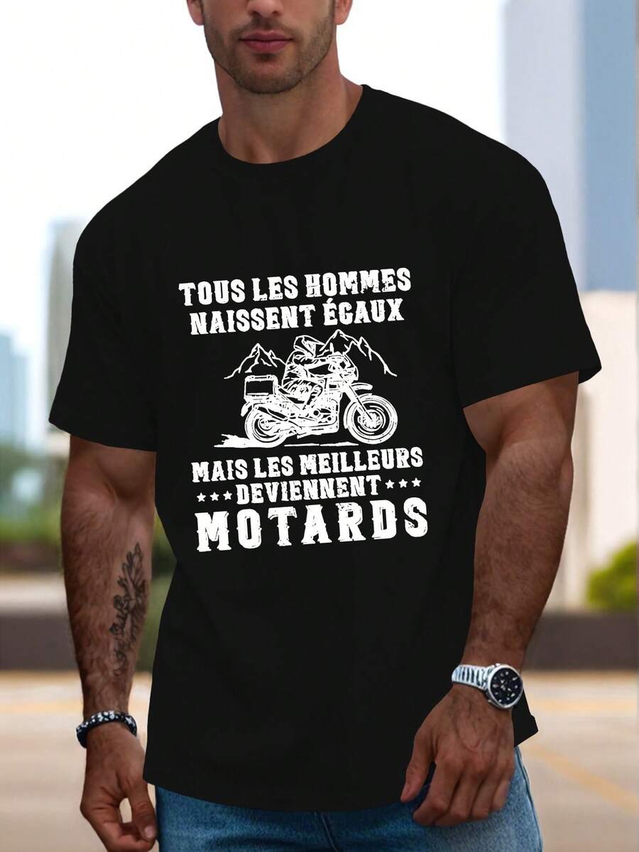 Men T-Shirts - 黑色 - 查看 1