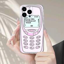 Phone Case - Retro Pink Design, Transparent TPU Case, Fits Phone Cases And - 無色 - 查看 6