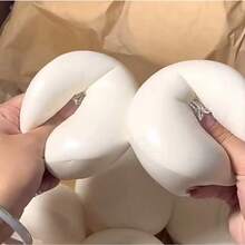 1个慢回弹酸奶蛋糕面包挤压玩具,奶酪软萌捏捏乐,饺子软萌捏捏乐,解压捏捏乐 - 優格蛋糕面 - 查看 6
