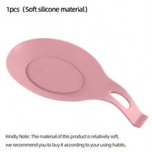 1pc/2pcs Spoon Rest, Easy To Clean Silicone Kitchen Utensil Mat, Silicone Spoon Holder, Restaurant Spoon Rack (This Product Is Made Of Relatively Soft Silicone Material. The Weight Bearing Capacity Is Relatively Limited, It Is Recommended To Confirm The Size And Hardness Based On The Actual Usage Scenario Before Purchasing To Avoid Affecting The User Experience Due To Material Characteristics.) - Multicolor - View 17