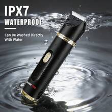 WEEME 3-In-1 Multifunction Body Hair Trimmer, Replaceable Head Electric Razor With Nose Hair Trimmer & Facial Trimmer, Body And Facial Grooming For Men And Women, IPX7 Waterproof Wet/Dry Shaver, LED Display, USB Rechargeable - Black - View 3
