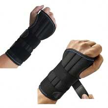 Wrist Support To Relieve Carpal Tunnel Syndrome - Adjustable Night Support Device With 3 Support Rods, Suitable For Left And Right Hands (Unisex) - Black + Blue - View 6