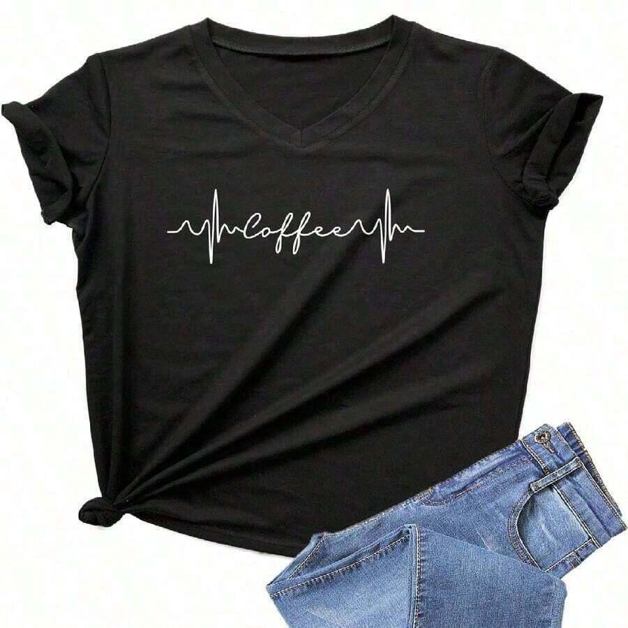 BLACKOO Women's Durable Graphic Tees, Cute Tees - Yellow - View 1