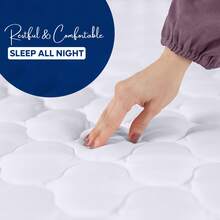 Utopia Bedding Waterproof Mattress Protector – Quilted Mattress Pad Soft Breathable Bed Topper, Deep Pocket Fitted Cover, Noiseless, Machine Washable - White - View 5
