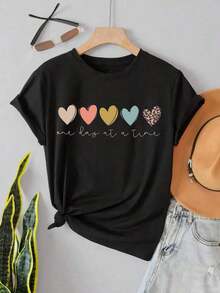 ofertas y liquidacionesWomen's Graphic T-Shirt |   Corazones Coloridos, Un Día a la Vez |   Tela 100% Algodón |   Suave y cómodo |   Perfecto para uso diario y regalos |   Camiseta unisex de cuello redondo |   Hecho en México |   Domestic Shippingplayera de hombretops sudaderas para mujer Y2k Camiseta Camisa De - Negro - Ver 9