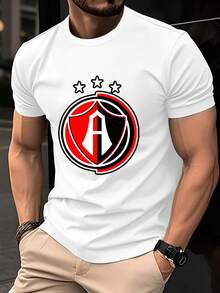 Camiseta Gráfica para Hombre con Logotipo del Equipo, Ropa Casual 100% Algodón, Unisex, Idea de Regalo Diario, Diseño Clásico, Ajuste Cómodo, Perfecta para Fanáticos de los Deportes - Negro - Ver 6