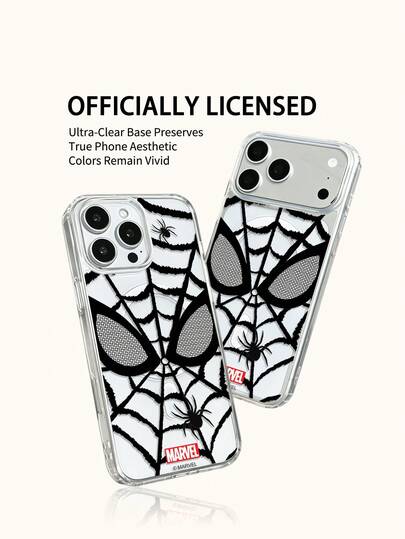 Carcasă de telefon pentru bărbați Marvel Spider Man Iron Man cu desene animate, compatibilă cu iPhone 17 Pro Max/17 Pro/Air/16 Pro Max/15 Plus/14/13/IP 17/15Pro/12 Pro/11/16 Plus, carcasă de protecție anti-cădere și anti-zgârieturi Apple XR,