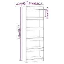 vidaXL Bücherregal/Raumteiler Weiß 60x30x166 cm Holzwerkstoff Wohnzimmer- und Arbeitszimmermöbel, Wohnzimmerschränke und Bücherregale, Möbeldekorationen, Vitrine für Figuren und Sammlerstücke - Weiss - Übersicht 6
