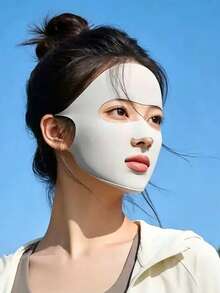 Women's Sunscreen Face Mask, Lightweight Ice Silk Design For Summer, Full Face Golf Mouth-Opened UV Protection Balaclava, Available In Multiple Colors - Multicolor - View 4