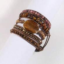 1 chiếc vòng tay dài đính hạt phong cách retro thời trang dành cho nữ. - Vòng tay quấn - Xem 3