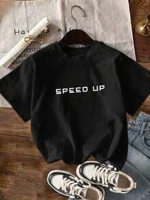GiftCamiseta de manga corta con cuello redondo y estampado de coche BMW rosa - Estilo vintage urbano, camiseta holgada de algodón con estampado.Soft - Negro - Ver 3