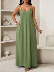 Lady Vestido largo con estampado de leopardo para mujer, estilo bohemio, sin espalda, holgado, vestido maxi suelto sin tirantes para cumpleaños, eventos, vacaciones, vestidos casuales, vestidos boho/bohemia/boho, top halter, ropa africana para mujer - Verde - Ver 8