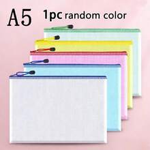 Tas Jaring Berresleting Aneka Warna, Ukuran Surat A4/A5/A6 - Kantong File dan Penyimpanan PVC Tahan Lama dengan Gantungan untuk Perjalanan, Sekolah, Kantor, Permainan Papan & Perlengkapan Sulaman, Tas Penyimpanan - warna - View 16