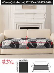 1 chiếc vỏ đệm sofa dày dặn, ấm áp dùng được cả bốn mùa, kiểu dáng hiện đại tối giản, chống trượt, chống bụi và có thể giặt được, mềm mại và thoáng mát, thân thiện với thú cưng, phù hợp với sofa hình chữ L và sofa 1/2/3/4 chỗ ngồi. - Màu xám đen - Xem 18