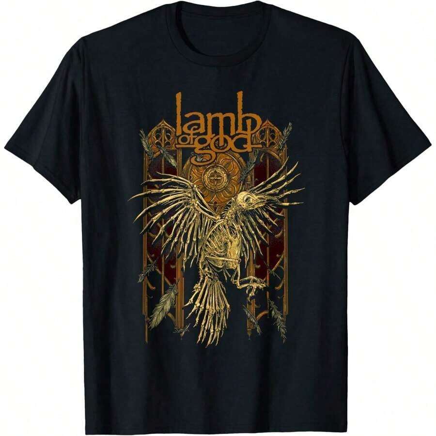 Lamb Of God - Triumvirate Short Sleeve T-Shirt 100% Cotton - 黑色 5 - 查看 1