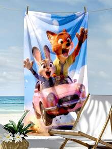 Khăn tắm biển sưu tầm Disney Crossover, featuring Zootopia & Joy, Sadness, Anger, Disgust & Anxiety, các nhân vật, khăn microfiber cao cấp dành cho người hâm mộ, một món đồ không thể thiếu cho mọi fan chân chính. Bốn thiết kế độc đáo nắm bắt được tinh thần của cả hai thế giới: một cảnh ký ức mộng mơ, một bức tranh ghép cảm xúc đầy màu sắc, chuyến đi chơi kinh điển của Judy và Nick, và họa tiết huy hiệu cổ điển. - Khăn tắm biển - Xem 12